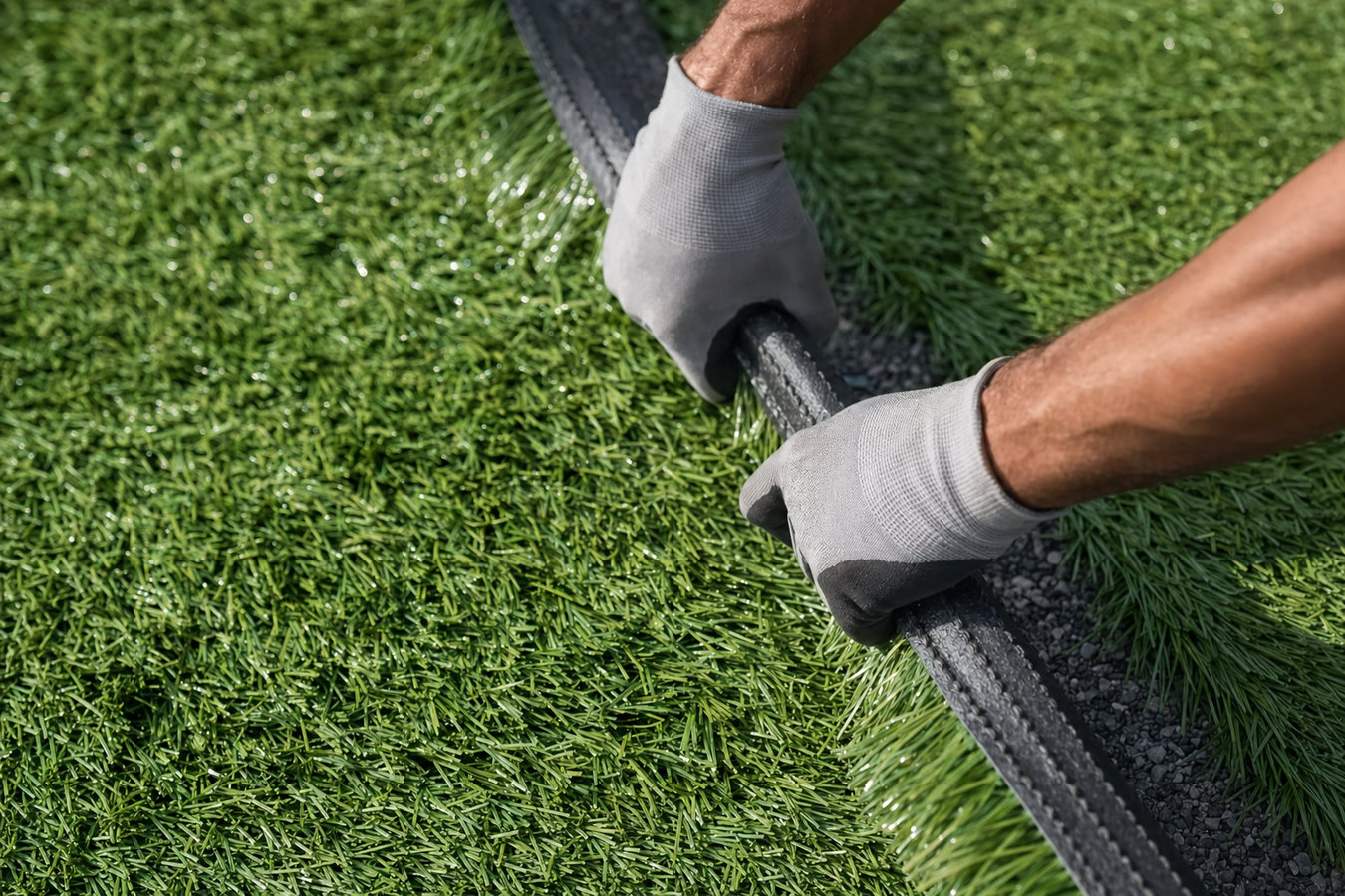 Artificial turf installation